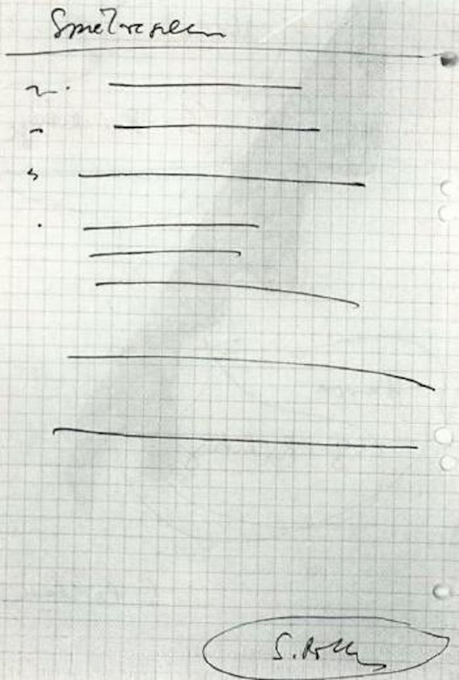 Hurray three right ones and rules of game by Sigmar Polke