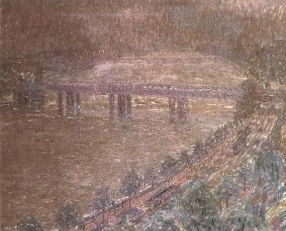 Hungerford bridge on the Thames by Leon de Smet