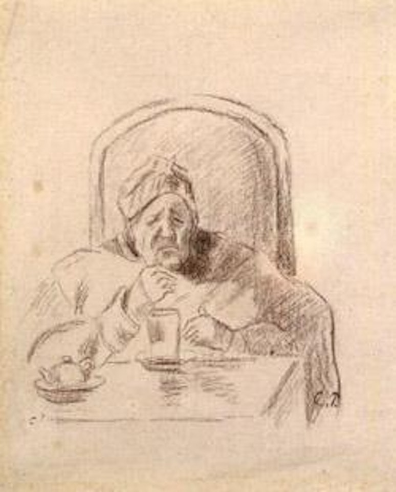 Portrait of artist's mother. Botanical studies by Camille Pissarro