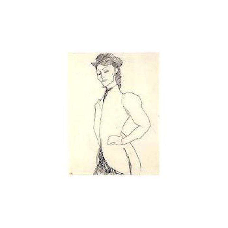Amazone de trois-quarts by Amedeo Modigliani