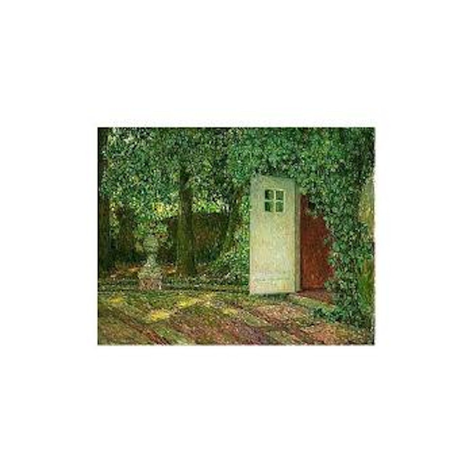 Porte dans feuilles by Henri Le Sidaner