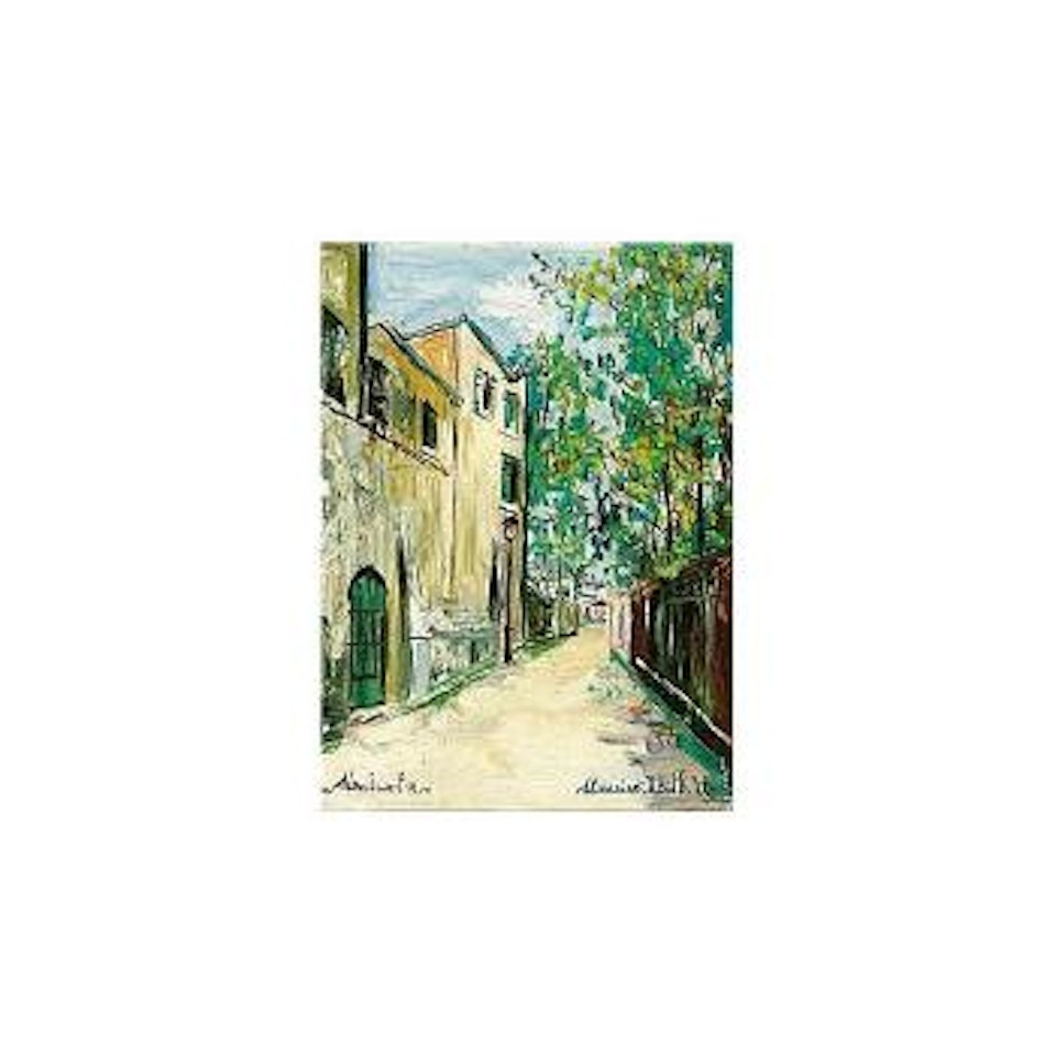 Rue Saint-Vincent, Montmartre by Maurice Utrillo