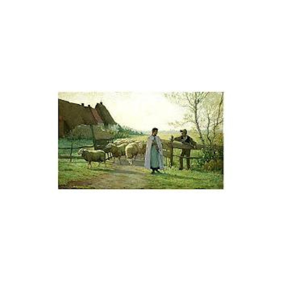 Rentree du troupeau by Henri Le Sidaner