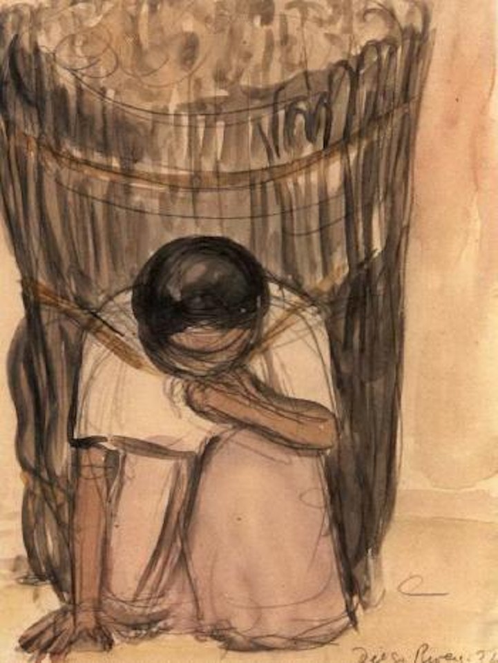 Mujer con varas by Diego Rivera