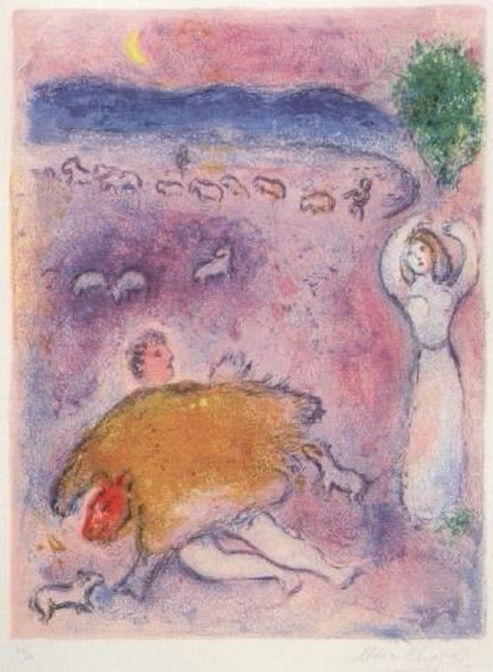 La ruse de Dorcon by Marc Chagall