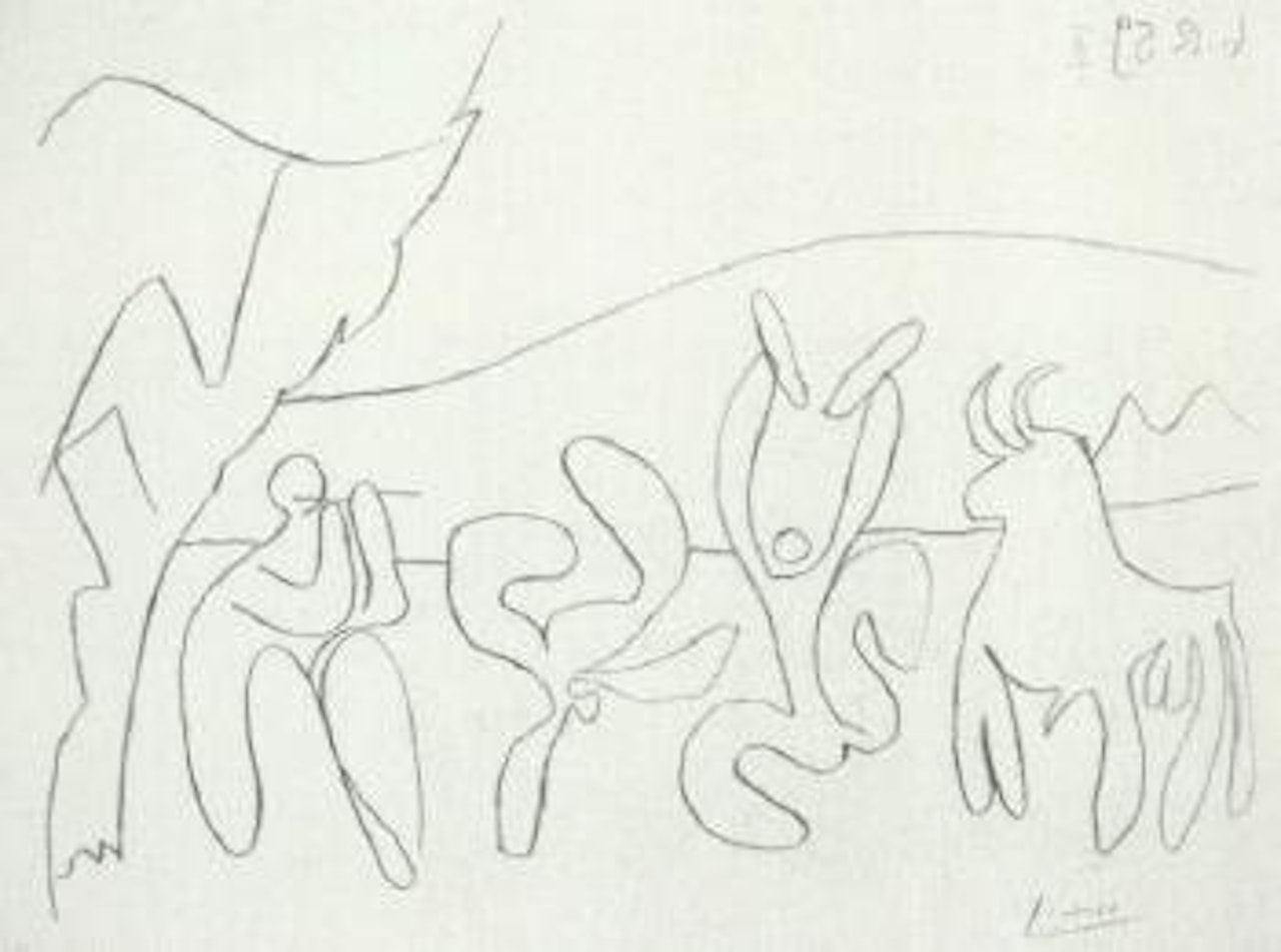 Bacchanale II by Pablo Picasso