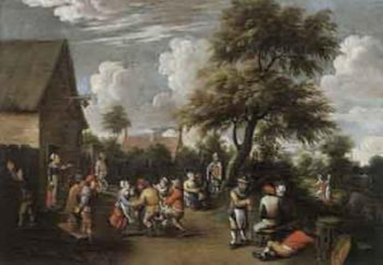 Ballo di contadini by Flemish School