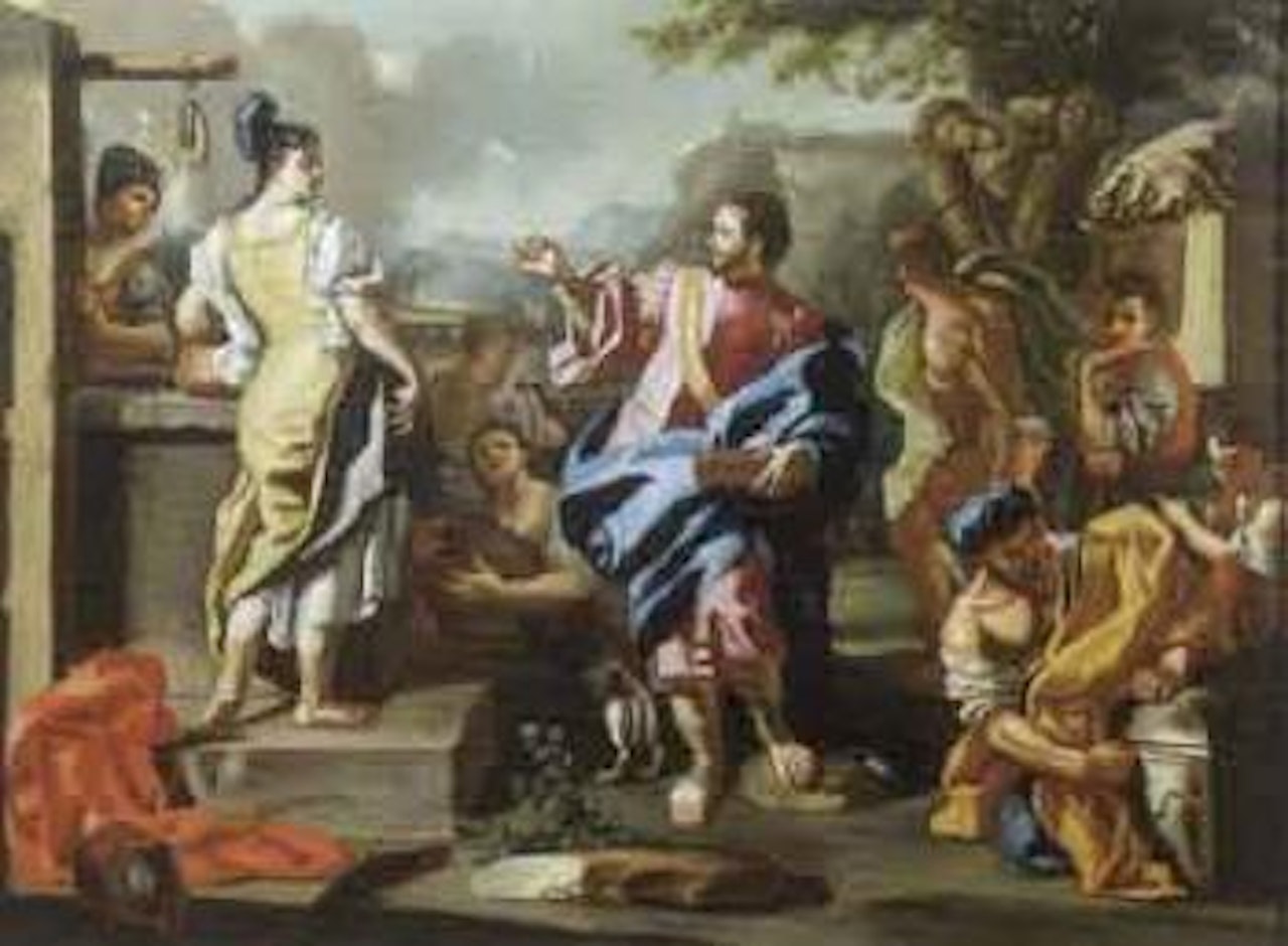 Rebecca ed Eleazaro al pozzo by Francesco Solimena