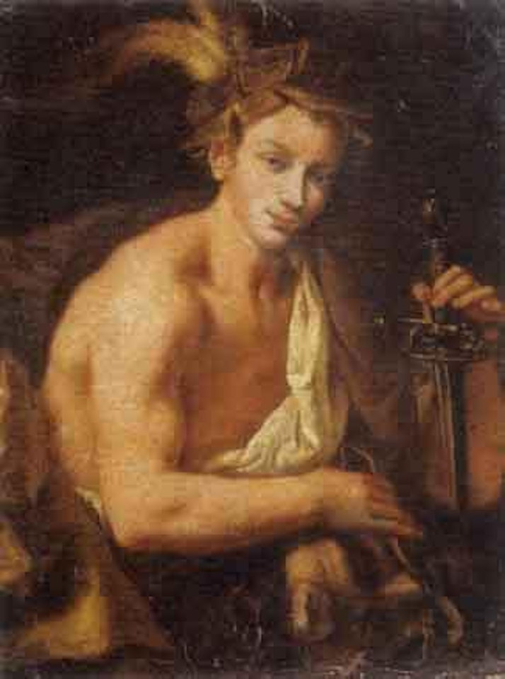 Davide con la testa di Golia by Roman School