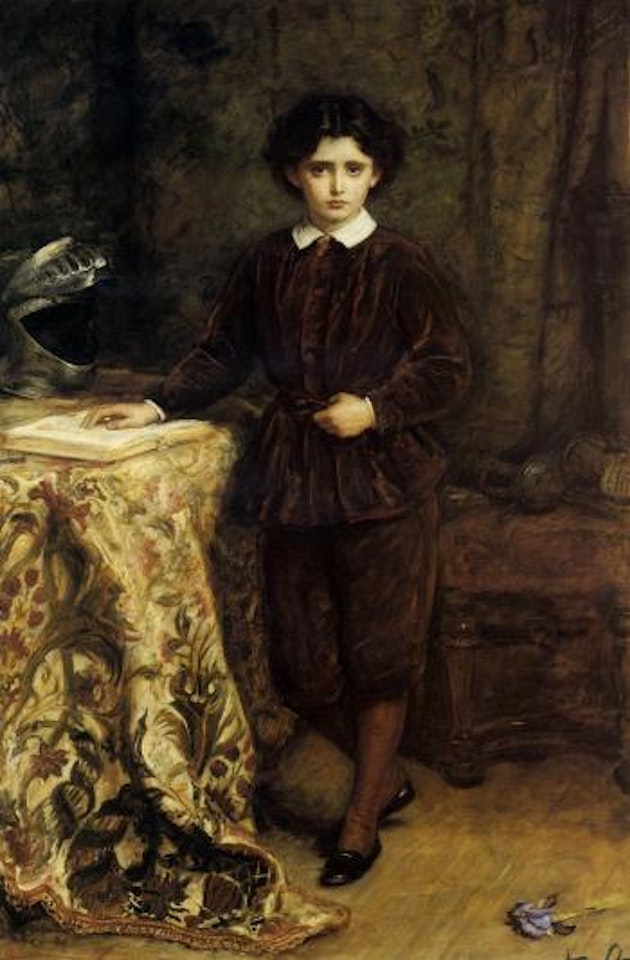 The brown boy - Master Liddell, son of Charles Liddell Esq by John Everett Millais
