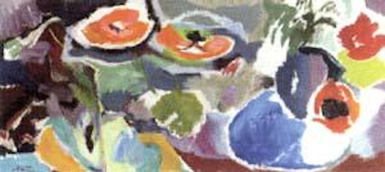 Pattern of poppies by Ivon Hitchens