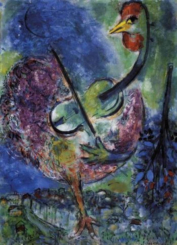 Le coq-musicien by Marc Chagall