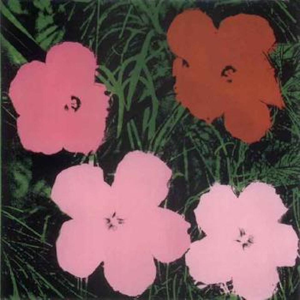 Four-foot flowers by Andy Warhol