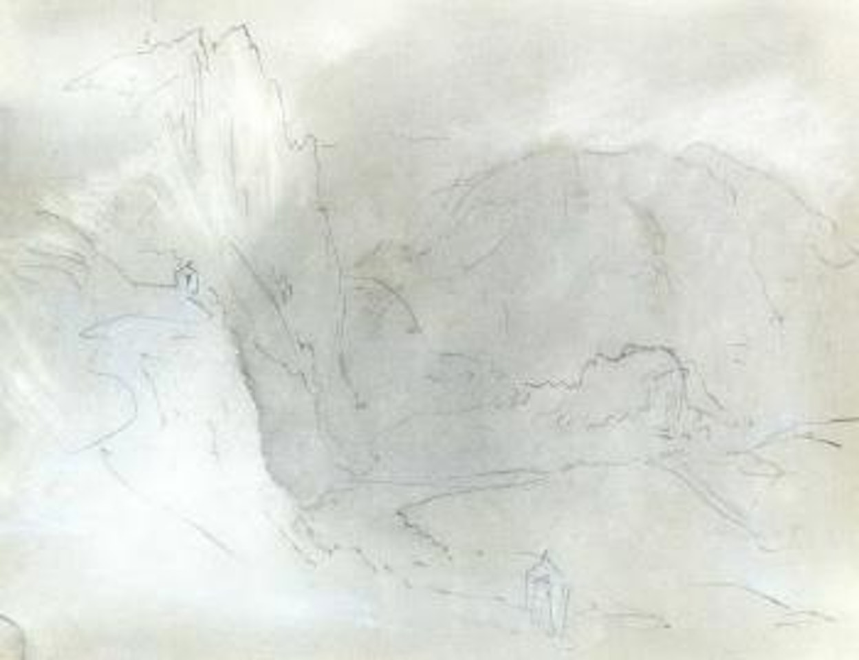 Study on the Rhine by Joseph Mallord William Turner