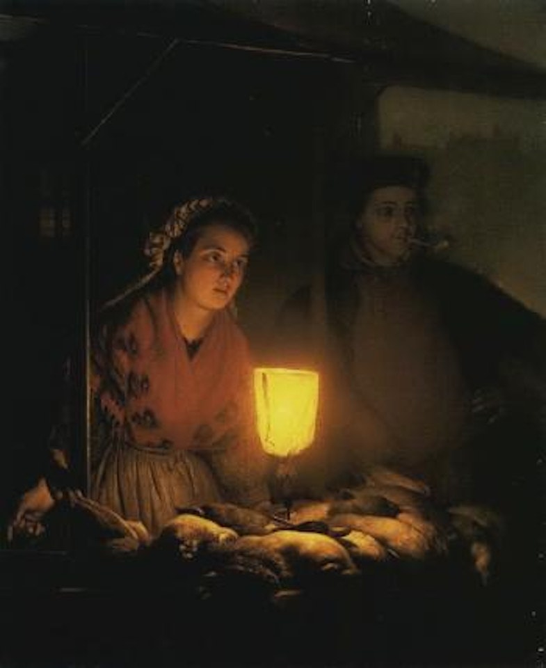 Au marche by Petrus van Schendel