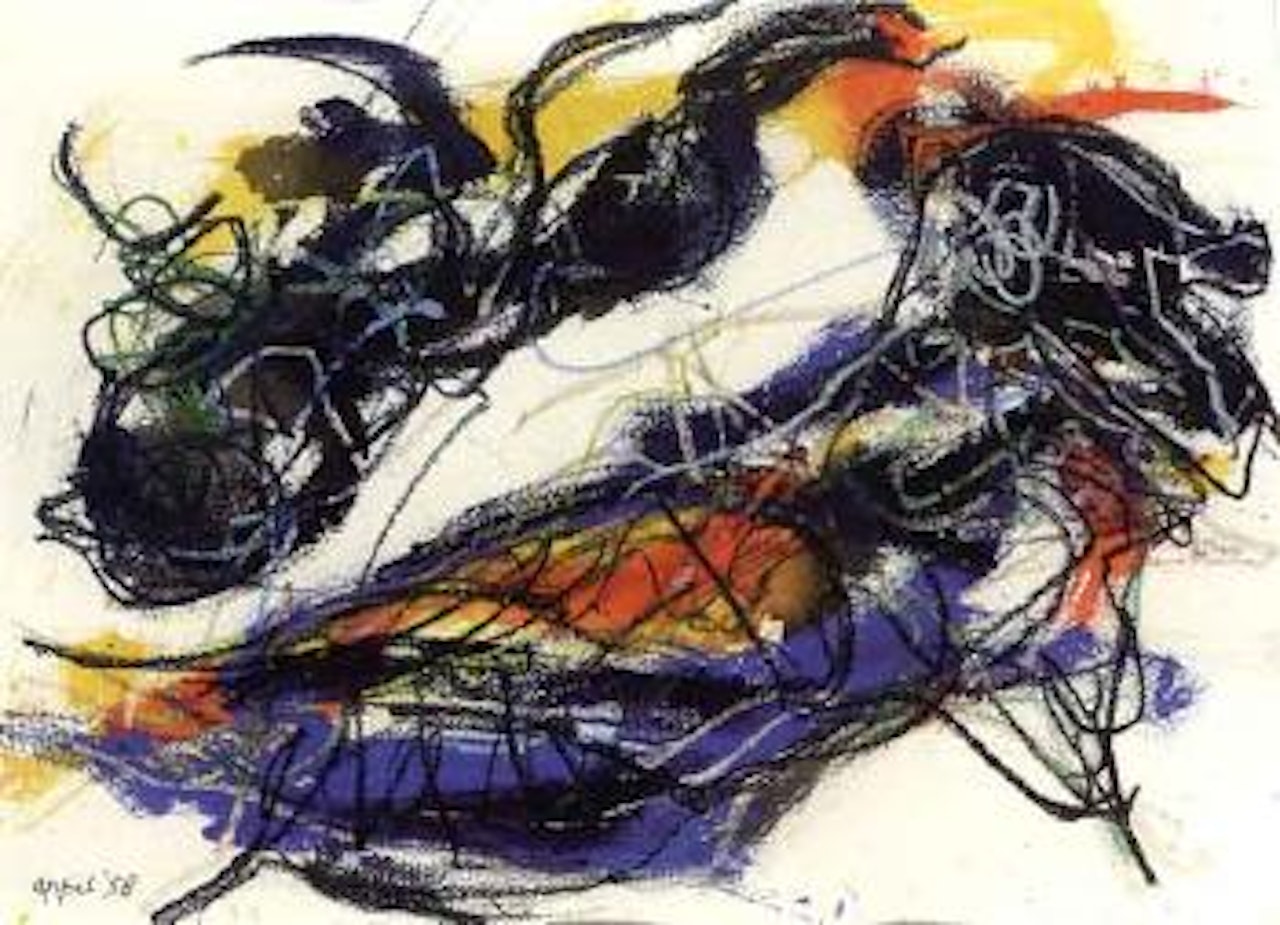 Deux animaux amoureux by Karel Appel