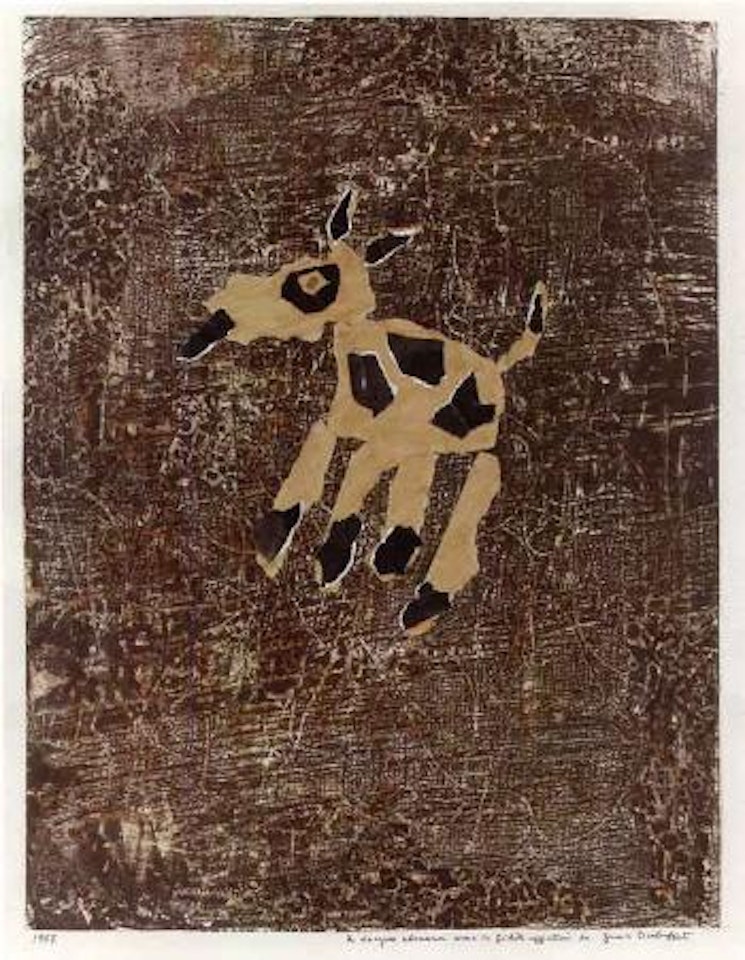Paysage avec chien by Jean Dubuffet
