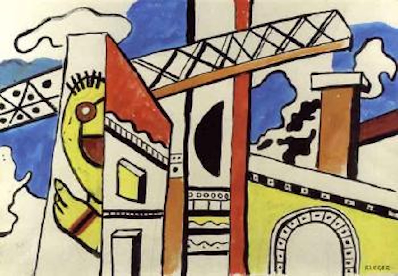 Le viaduc by Fernand Leger