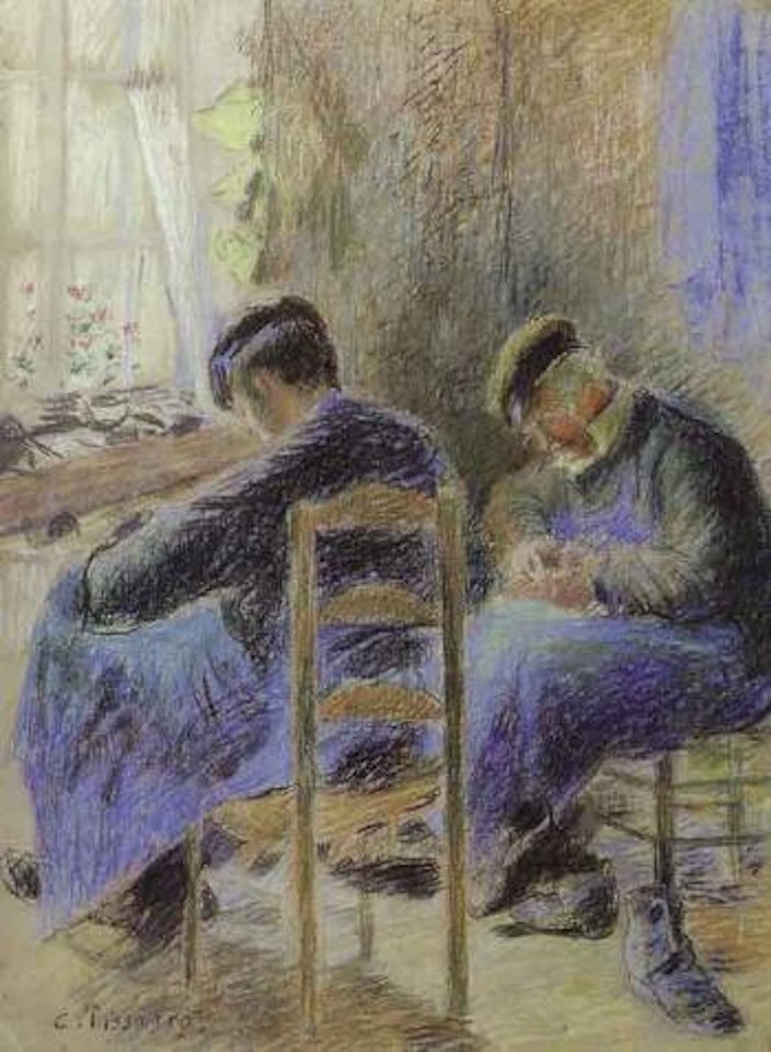 Les cordonniers by Camille Pissarro