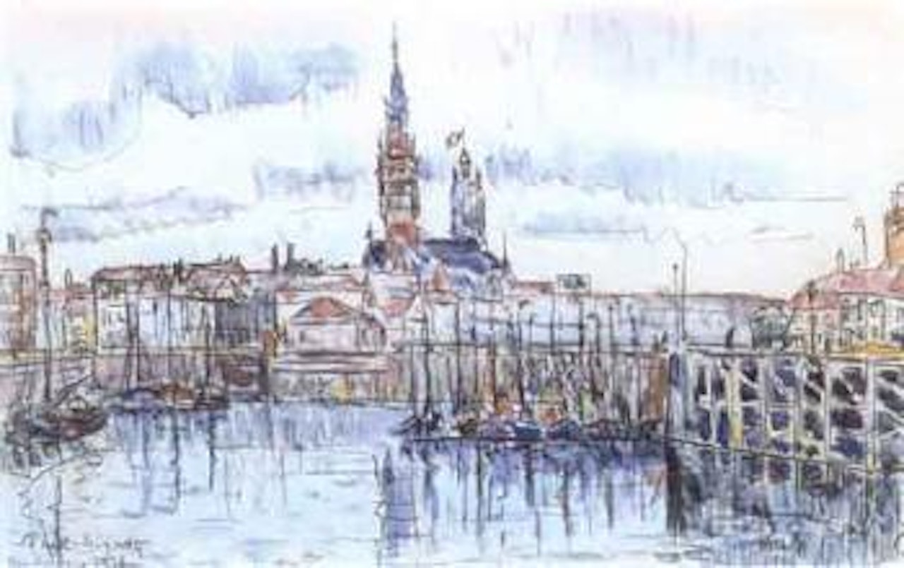 Le pont de Dunkerque by Paul Signac