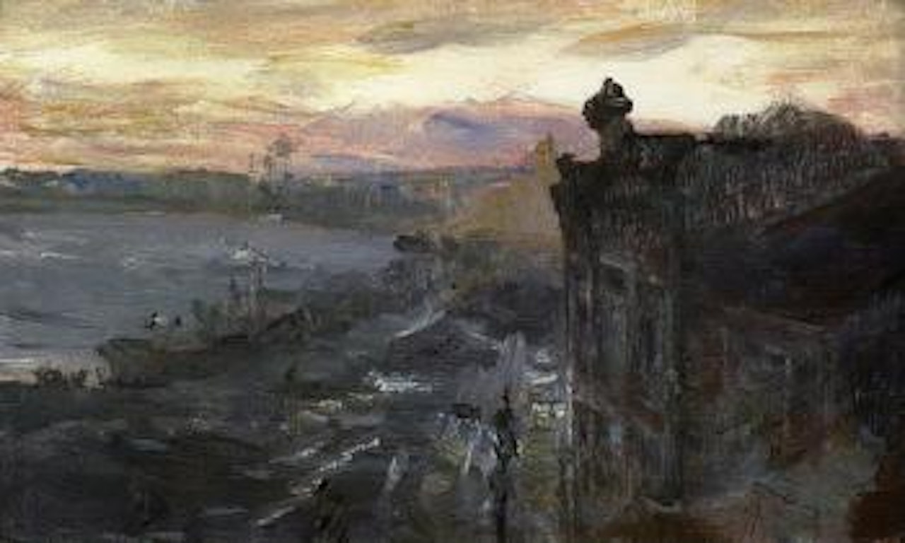On the shore of the Neva by Ilya Yefimovich Repin