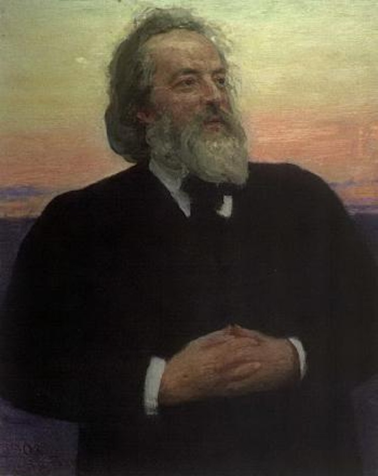 Portrait of a professor by Ilya Yefimovich Repin