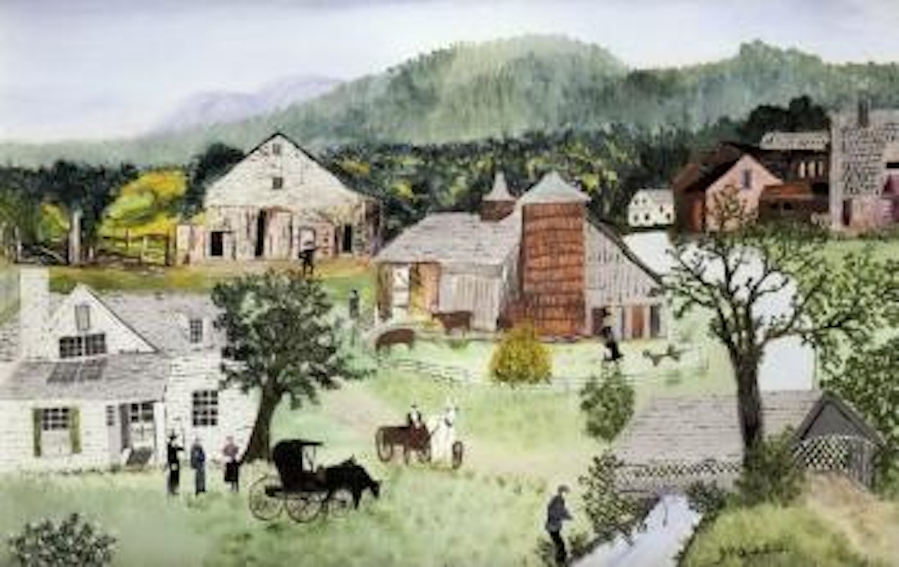 Goodbye by Grandma Moses