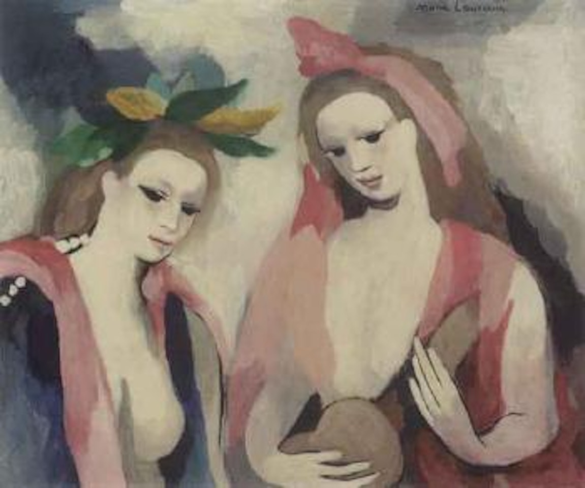 Deux jeune filles by Marie Laurencin