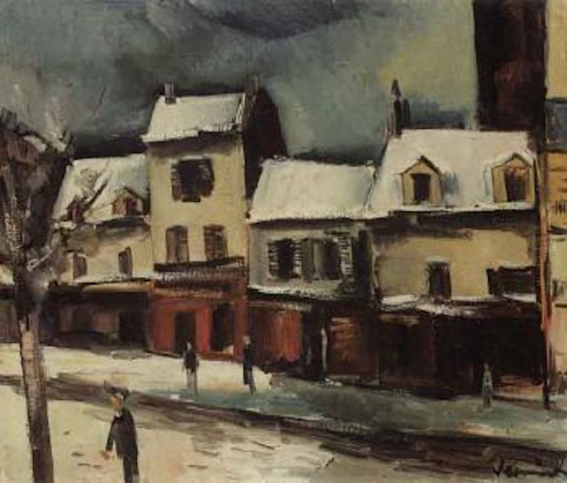 Scene de rue by Maurice de Vlaminck