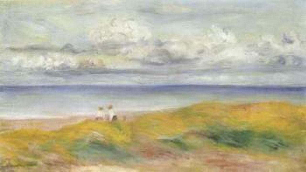 Sur falaise by Pierre-Auguste Renoir