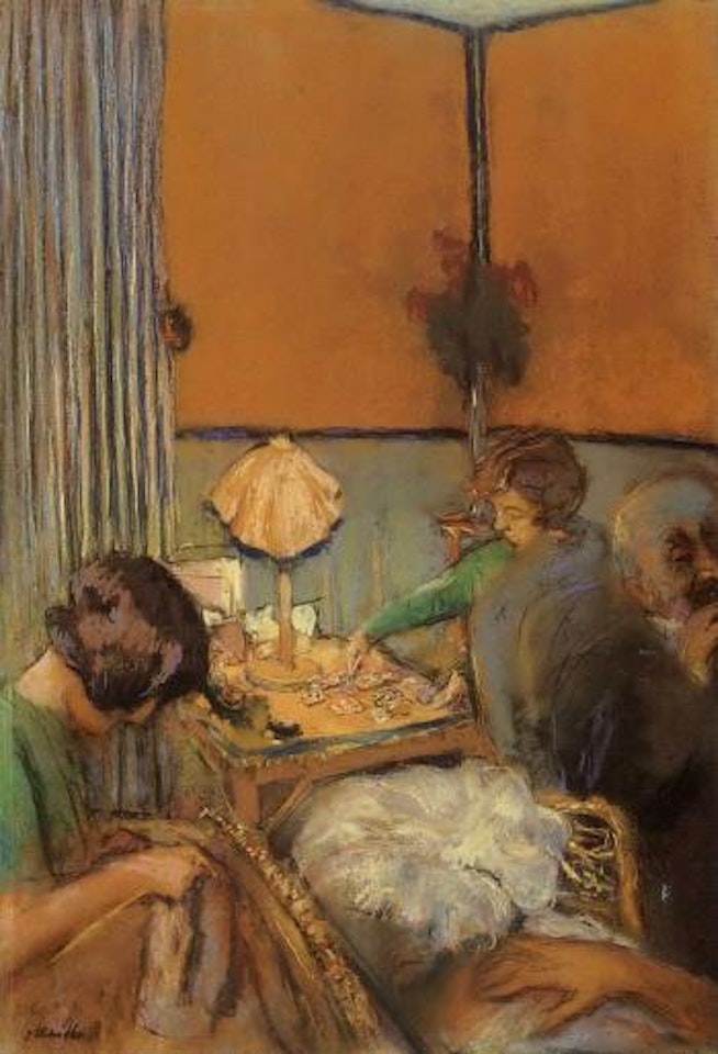 Salon le soir a Vaucresson by Édouard Vuillard