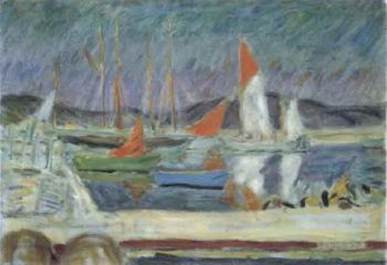 Bateaux au port, Cannet by Pierre Bonnard