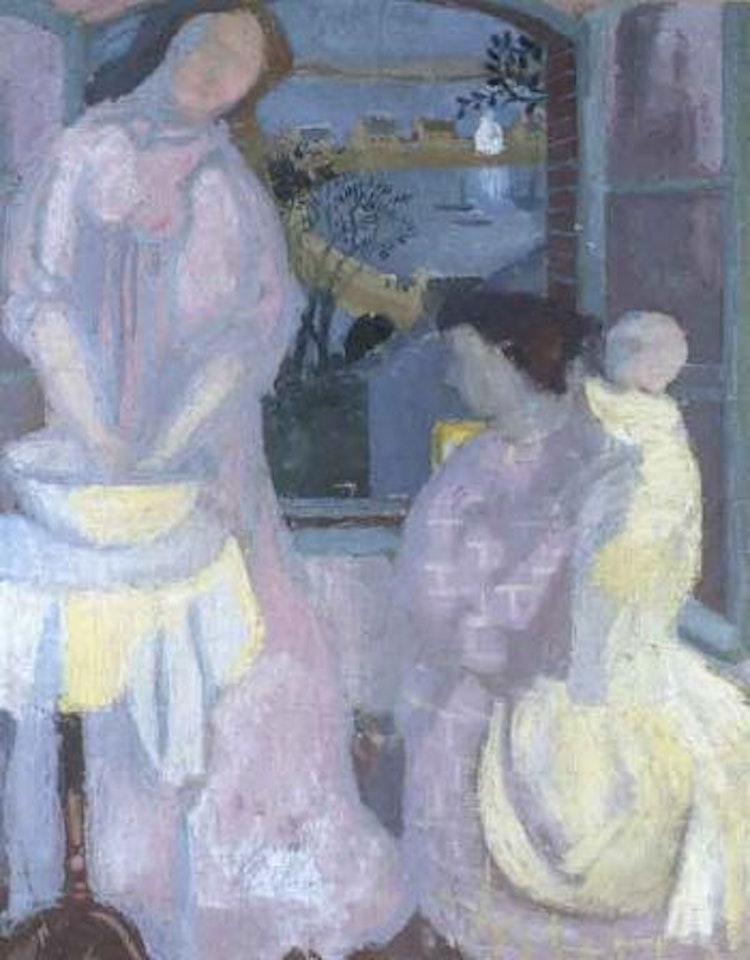 Deux figures a fenetre by Maurice Denis