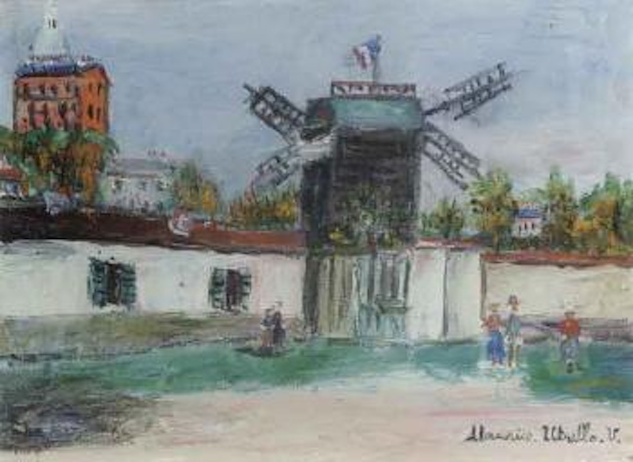 Moulin de la Galette a Montmartre by Maurice Utrillo