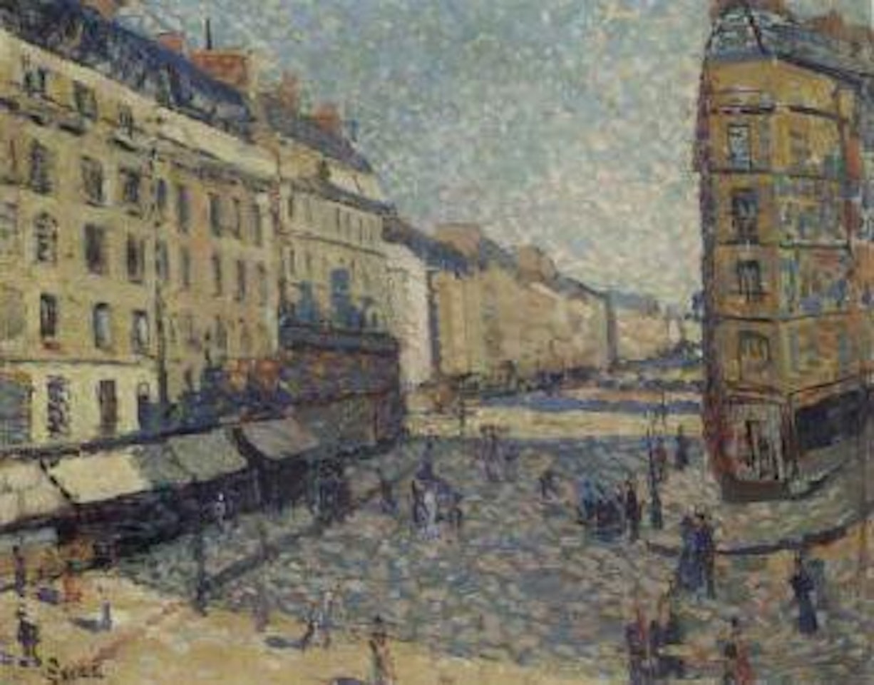 Rue Mouffetard, Paris by Maximilien Luce