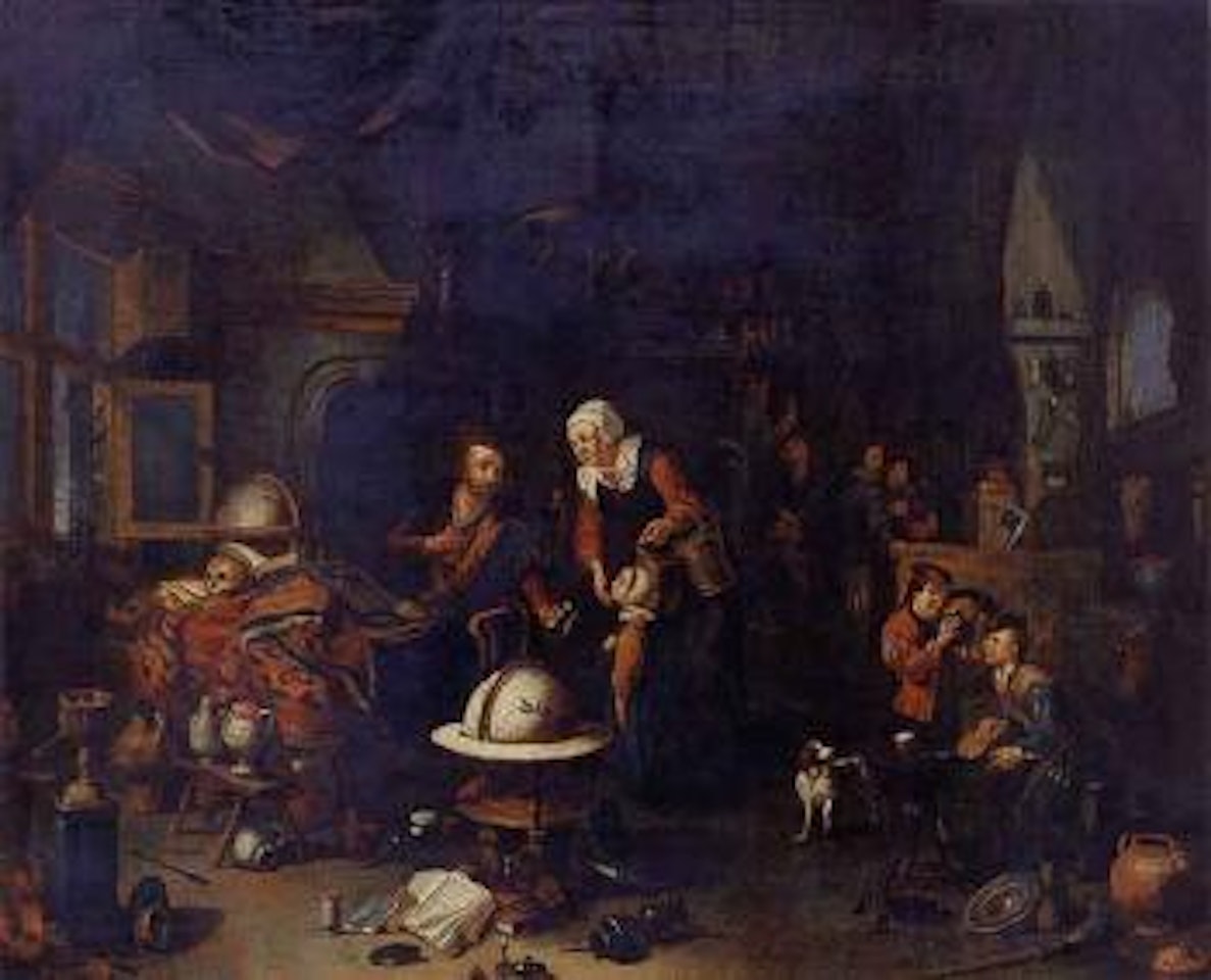 The alchemist by Dutch School