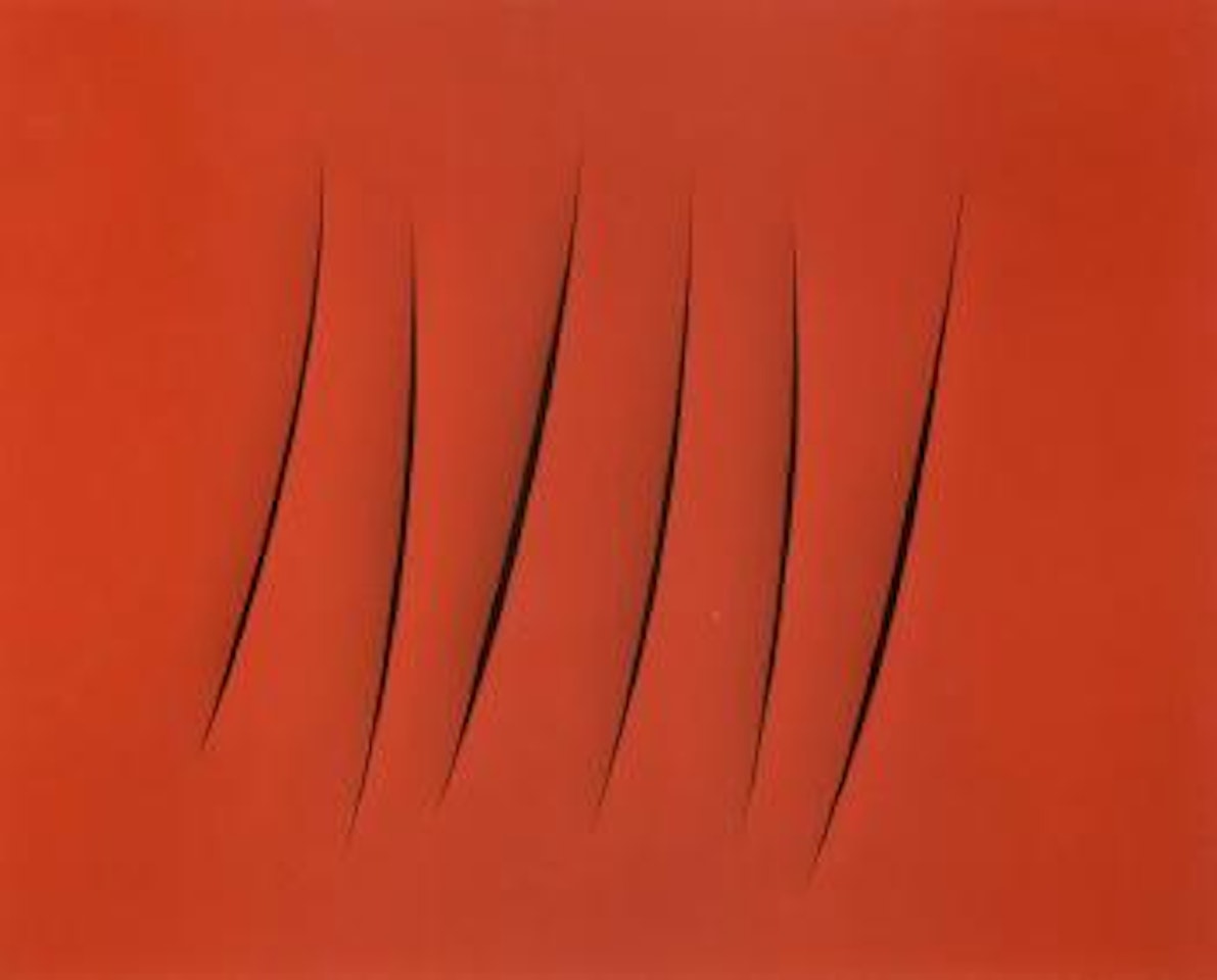 Concetto spaziale, attese by Lucio Fontana