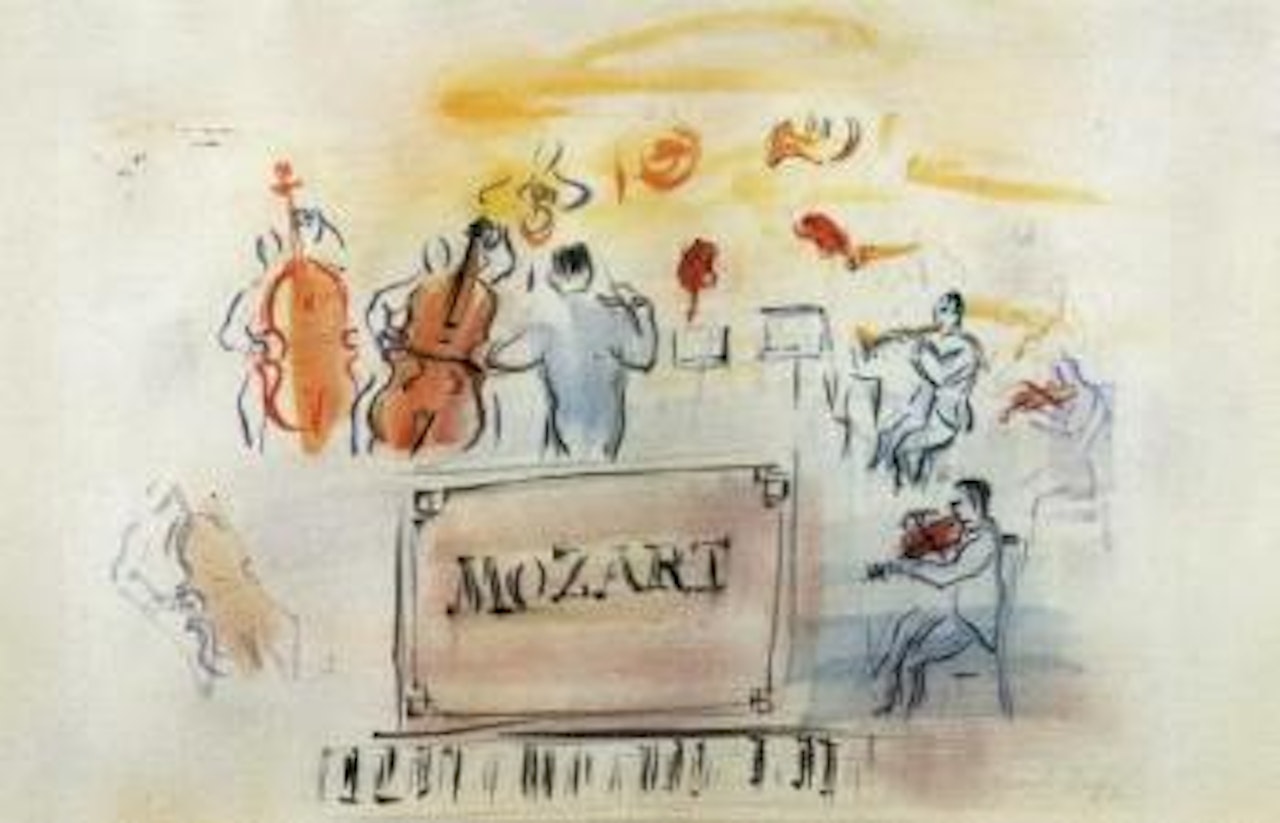 Mozart by Raoul Dufy