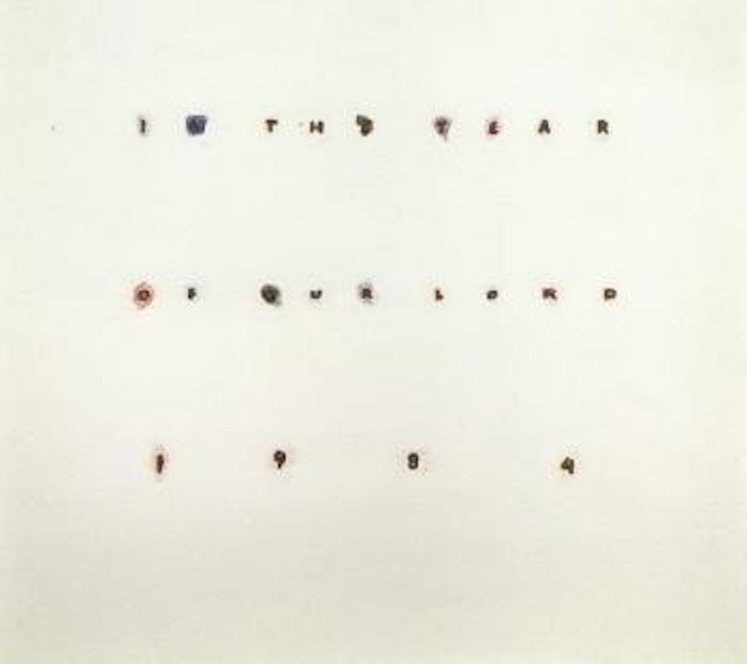 In the Year of Our Lord, colour scribble no 1 by Ed Ruscha
