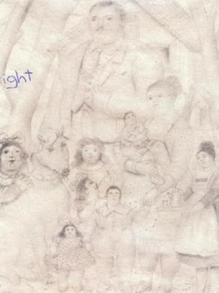 La familia by Fernando Botero