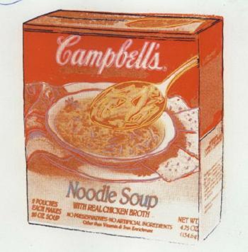 Campbell's Chicken Noodle soup by Andy Warhol