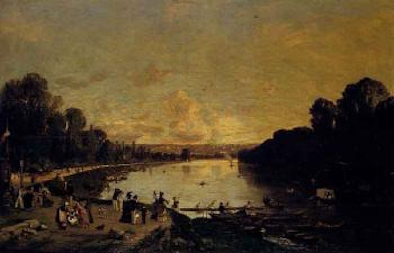 Bords de Marne, fete nautique, 1873 by Luigi Loir