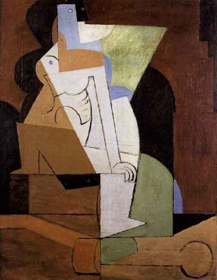 Deux figures et ancre marine by Louis Marcoussis
