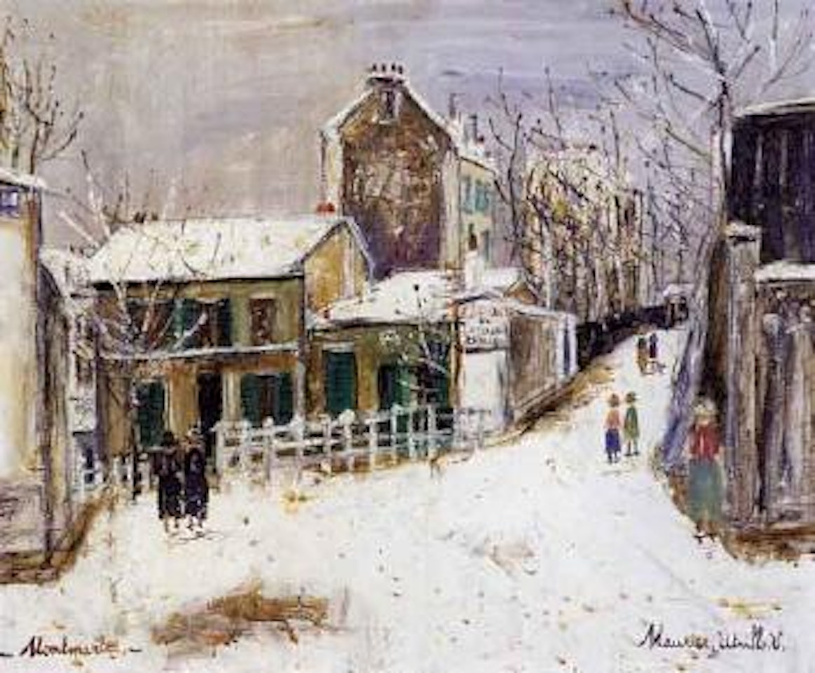 Le Lapin Agile sous la neige by Maurice Utrillo