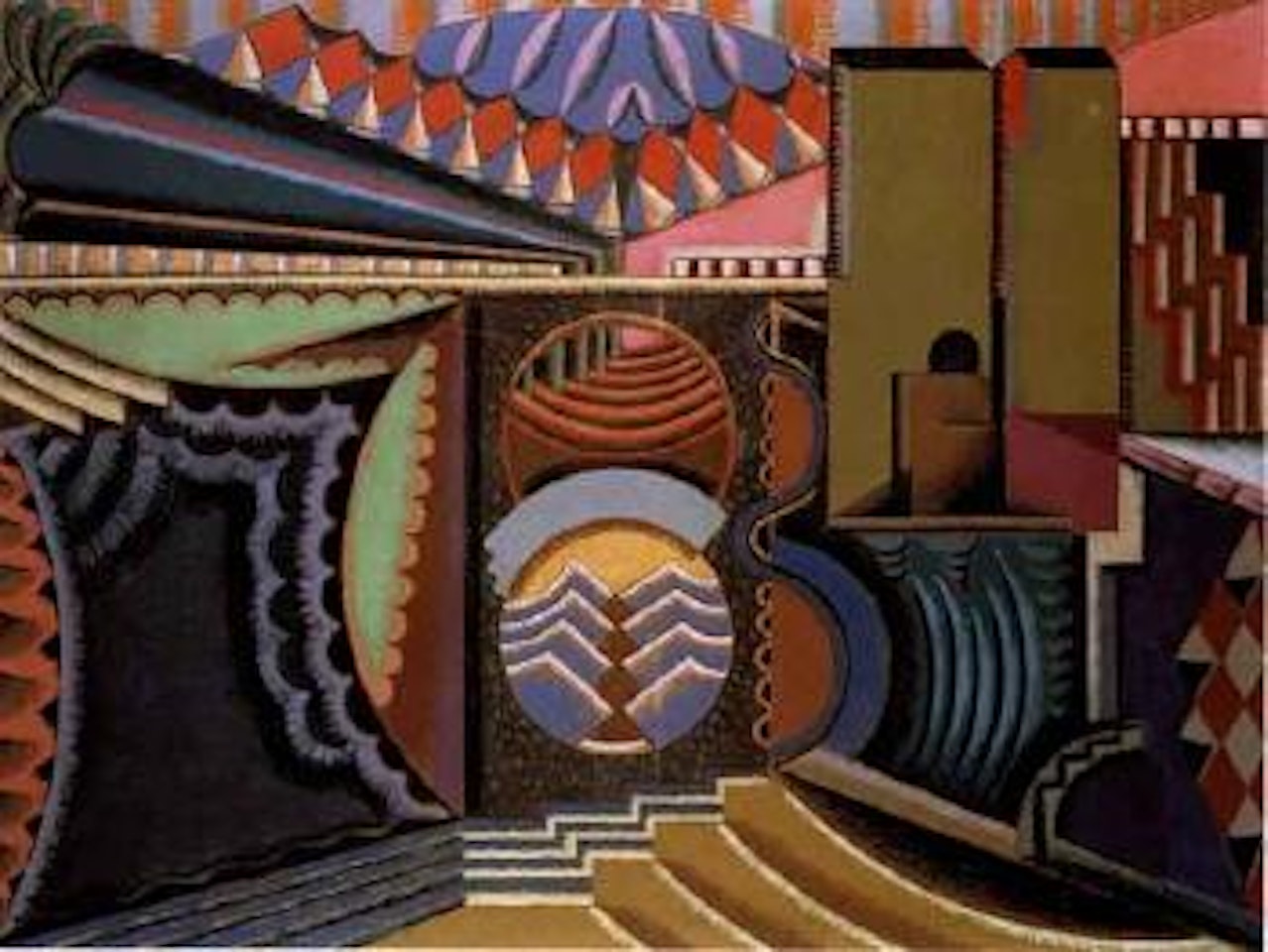 Paysage a Ceret by Auguste Herbin