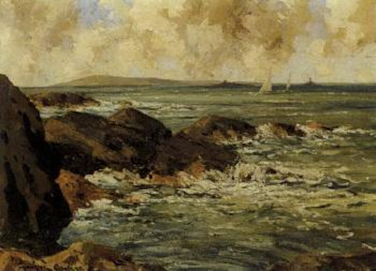 Breezy day, Brown's bay, Co Antrim by Maurice Canning Wilks