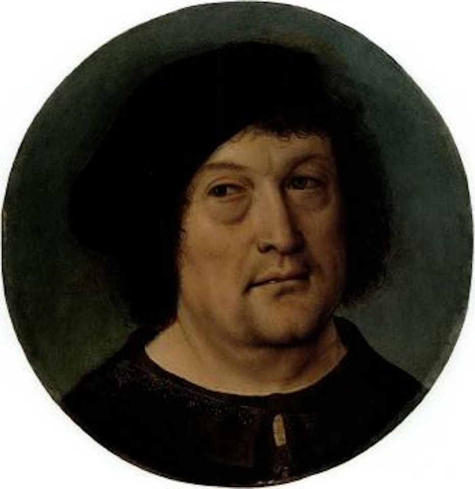 Portrait of a gentleman wearing a beret by Master of Frankfurt