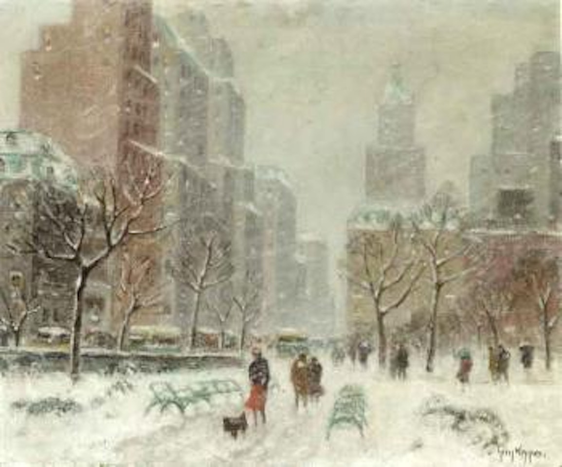 Winter in Central Park by Guy Carleton Wiggins