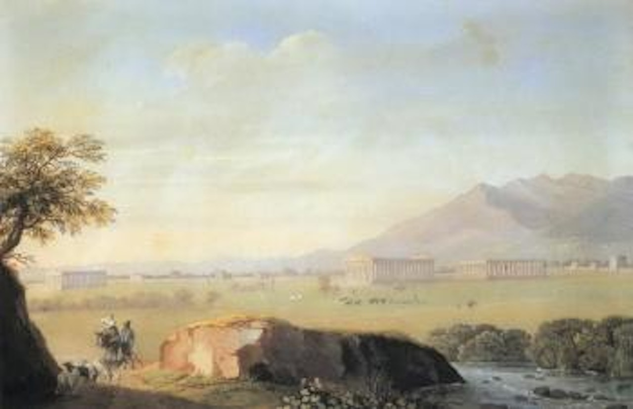 View of Paestum by Neapolitan School