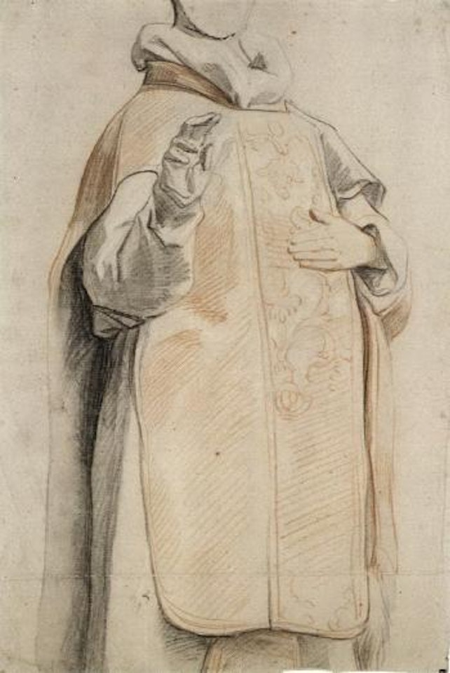 Study of a figure in priest's robes by Jacob Jordaens